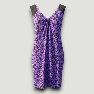 Apt. 9 Intimates Lingerie Womens M Purple Black Floral Chemise Whimsigoth